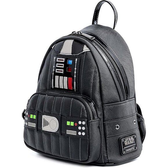 Star Wars Darth Vader Light Up Cosplay Mini Backpack Purse with Geometric Patter